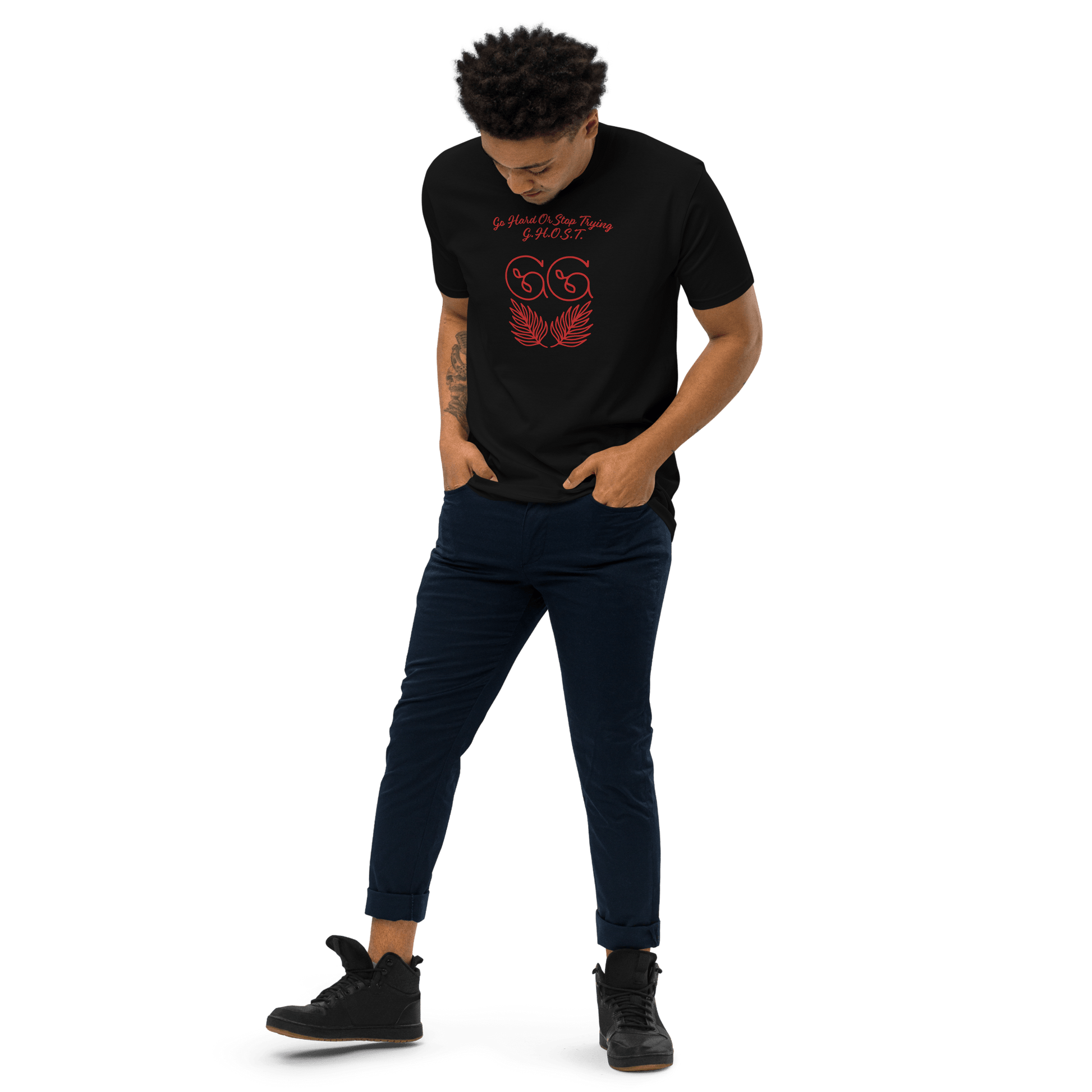 Ghost Gang Heavyweight Tee – 6.5 oz Motivational Streetwear. - Ghost Inc. Apparel