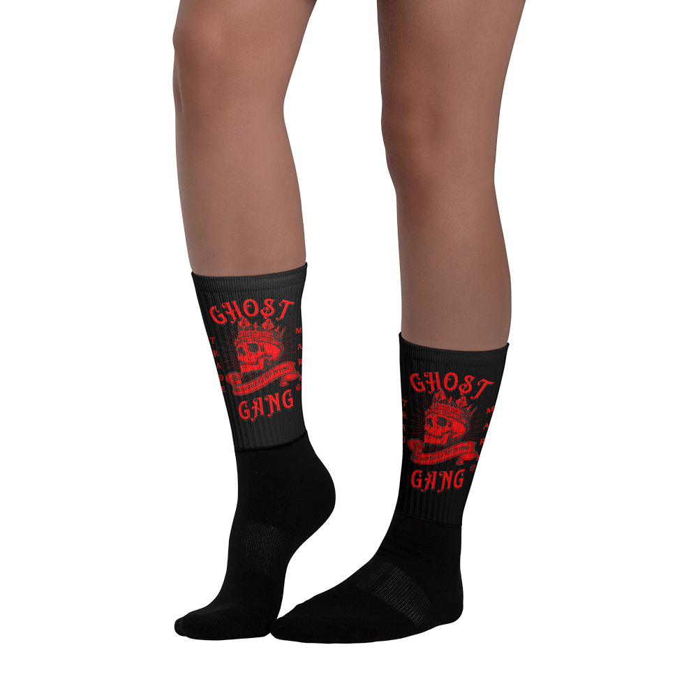 Ghost Gang Graphic Socks Red - Ghost Inc. Apparel