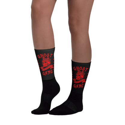 Ghost Gang Graphic Socks Red - Ghost Inc. Apparel