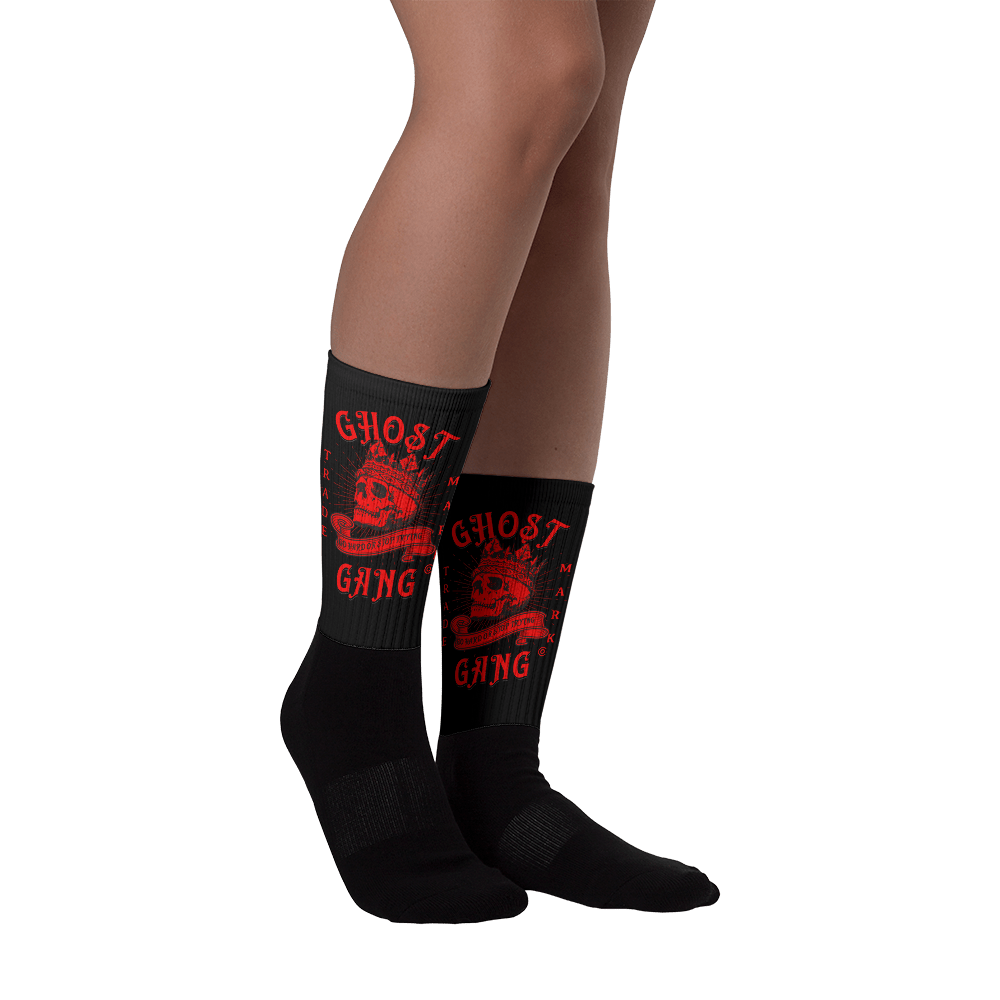 Ghost Gang Graphic Socks Red - Ghost Inc. Apparel