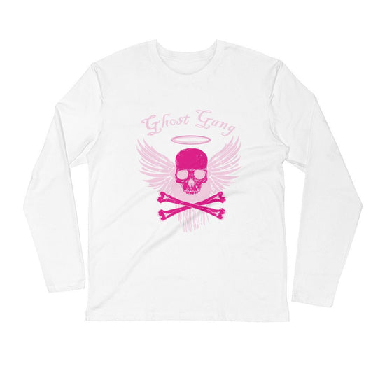 FightCancer Long Sleeve Fitted Crew - Ghost Inc. Apparel