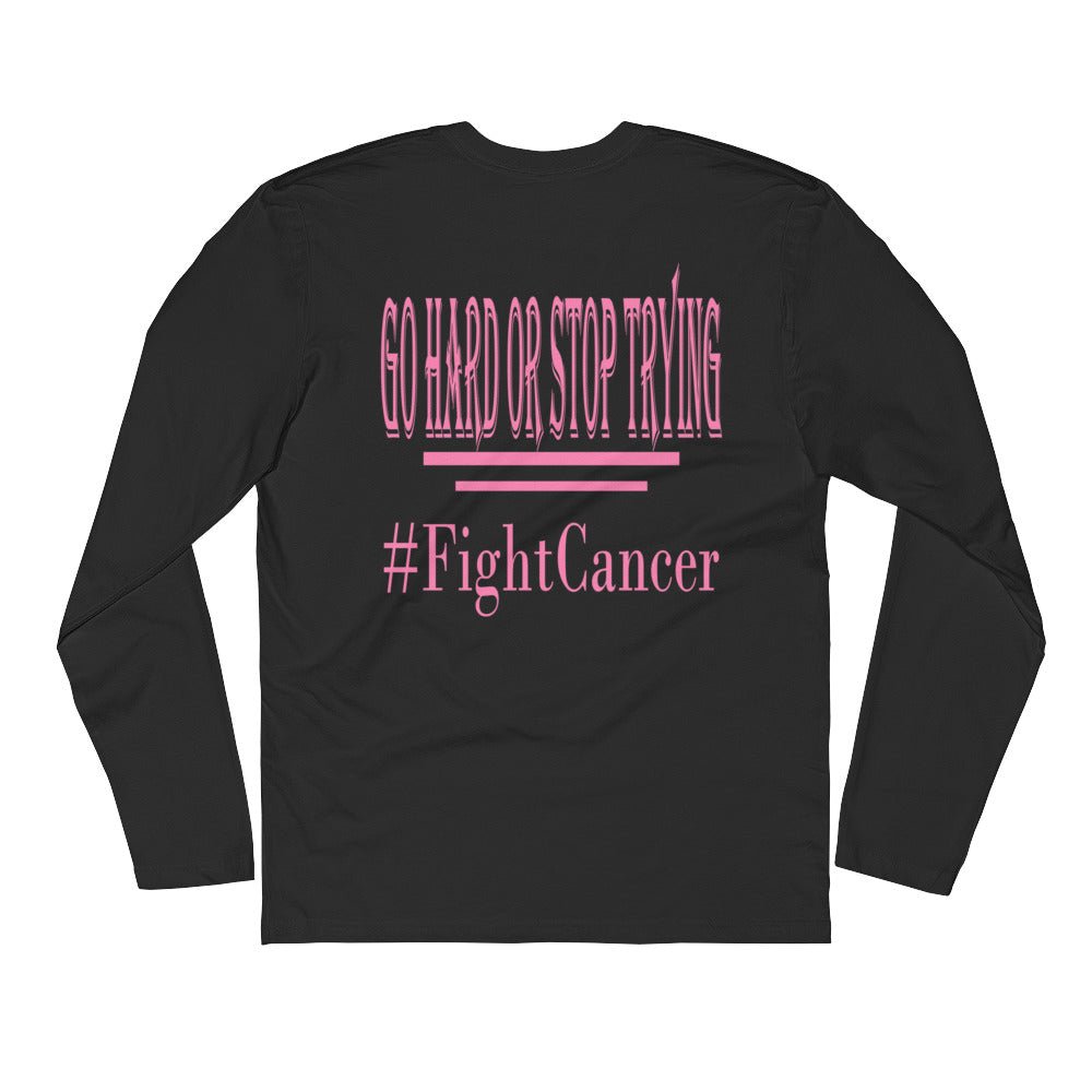 FightCancer Long Sleeve Fitted Crew - Ghost Inc. Apparel