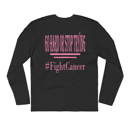 FightCancer Long Sleeve Fitted Crew - Ghost Inc. Apparel