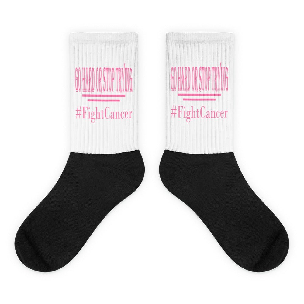 FightCancer Black Foot Socks - Ghost Inc. Apparel
