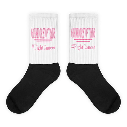 FightCancer Black Foot Socks - Ghost Inc. Apparel