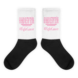 #FightCancer Black Foot Socks