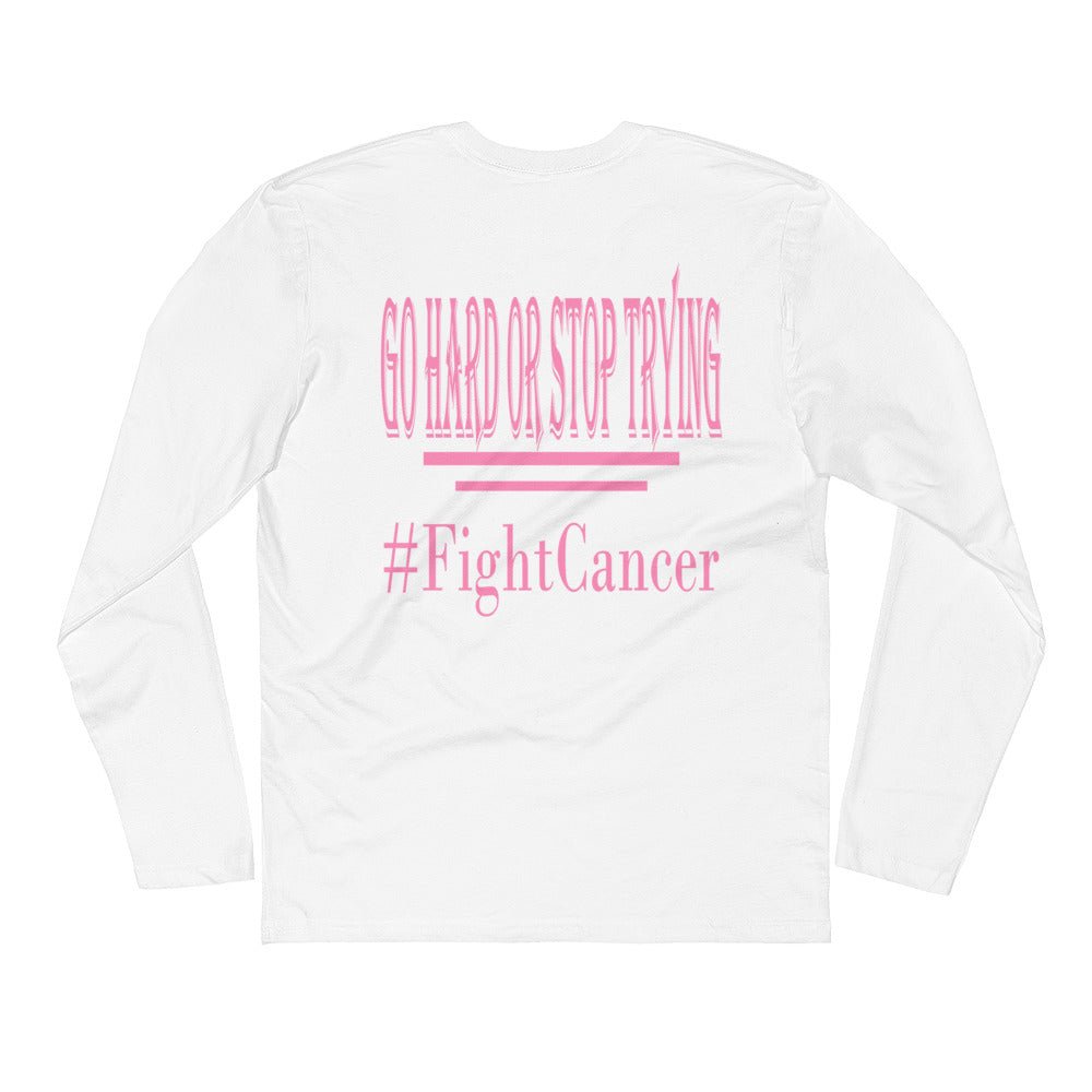 FightCancer Long Sleeve Fitted Crew - Ghost Inc. Apparel