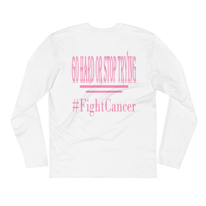 FightCancer Long Sleeve Fitted Crew - Ghost Inc. Apparel
