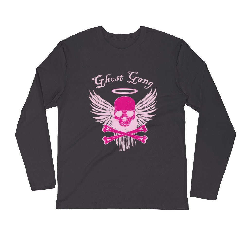 FightCancer Long Sleeve Fitted Crew - Ghost Inc. Apparel