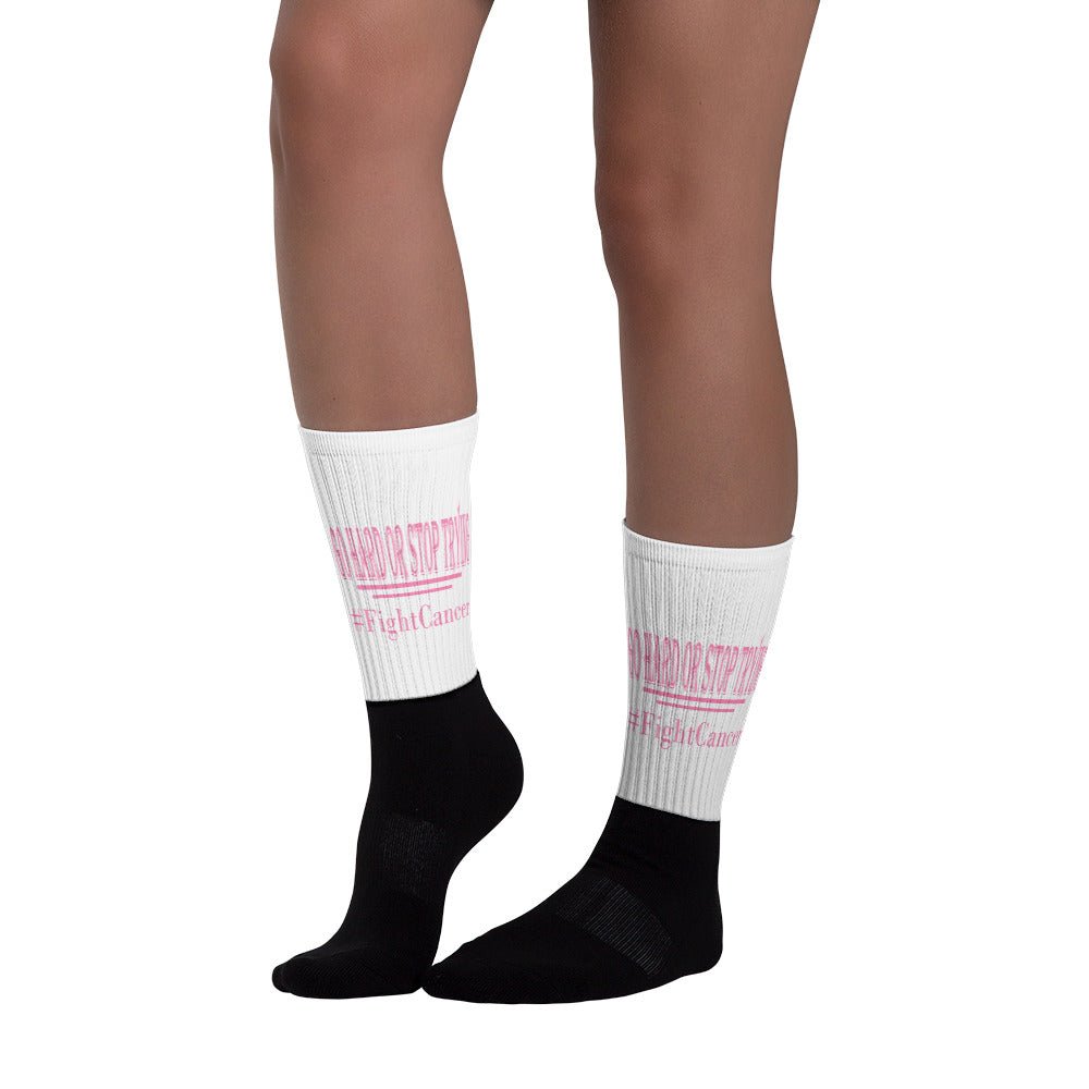 FightCancer Black Foot Socks - Ghost Inc. Apparel