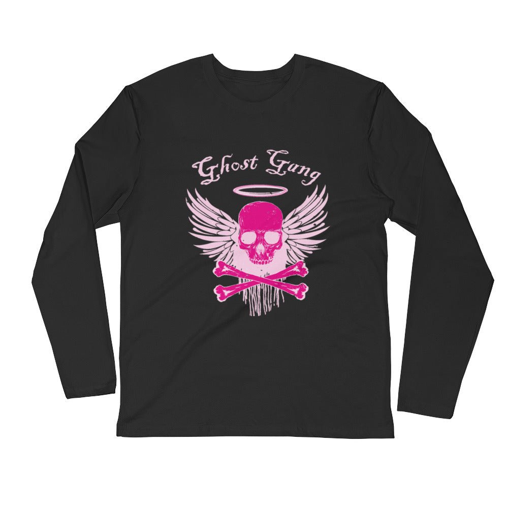 FightCancer Long Sleeve Fitted Crew - Ghost Inc. Apparel